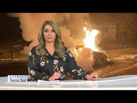 MAȘINĂ ÎN FLĂCĂRI LA CERNA VÂRF