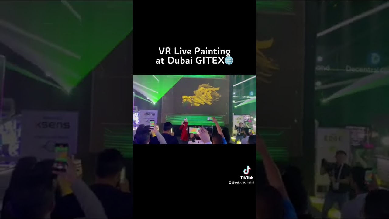 VR Live Painting at Dubai