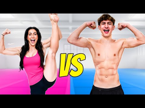 Girls VS Boys EXTREME Gymnastics CHALLENGE!