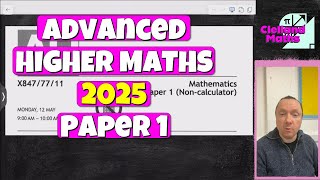 Advanced Higher 2025 Paper 1