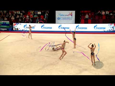 Lithuania (LTU) - 2019 Rhythmic Junior Worlds, Moscow (RUS) - Qualifications 5 Ribbons