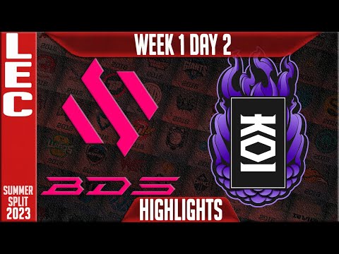 BDS vs KOI Highlights | LEC Summer 2023 W1D2 | Team BDS vs KOI