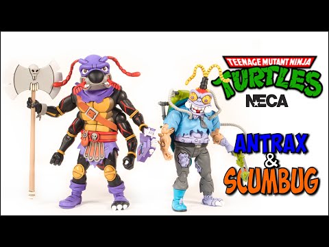 Neca Teenage Mutant Ninja Turtles Cartoon ANTRAX & SCUMBUG Review