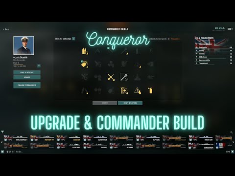 World of Warships - Conqueror: Upgrade & Commander Build