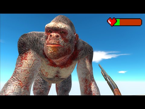 FPS with SHOTGUN vs ALL UNITS (Dinosaurs, Infernals, Primates) - Animal Revolt Battle Simulator ARBS