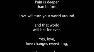 英文愛情歌曲：Love changes everything 愛改變一切 Chinese male singer original female singer: sarah brightman