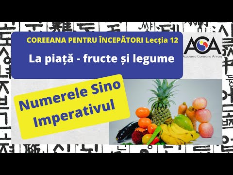 Lectia 12 - La piata; Numerele Sino-Coreene/Imperativul (Lectii gratuite de coreeana)