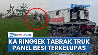 Laka KA Menoreh Tabrak Truk di Cirebon! Lokomotif Penyok, Perjalanan Jalur Jateng-Jakarta Terganggu