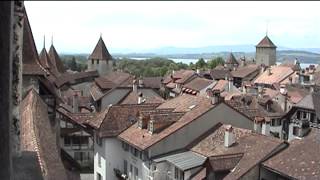 preview picture of video 'Mittelalterliche Stadt Murten (Historical town Murten in Switzerland)'