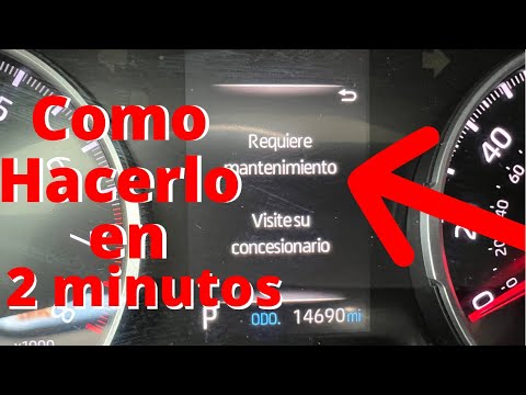 ✅2021 Toyota Rav4 LE how to clear maintenance / requires maintenance