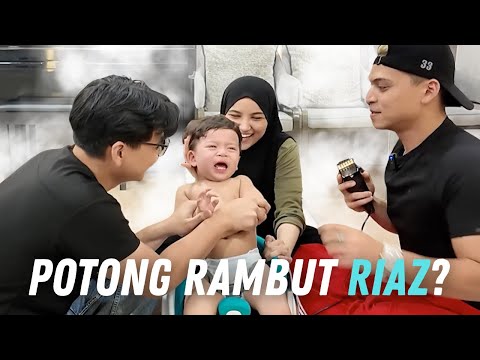 RAMBUT BIRTHDAY RIAZ ??!! MENGAM0K TAKNAK POTONG!!