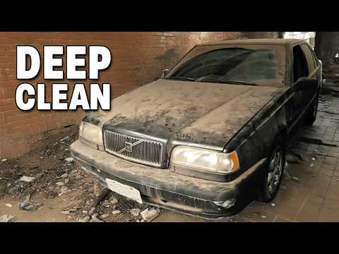DEEP CLEANING A RARE ABANDONED VOLVO 850!