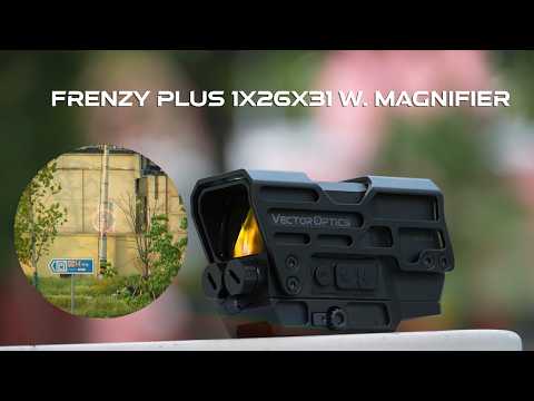 Vector Optics // Frenzy 1x31x26 Plus Multi Reticles (SCRD-M67) with Paragon 3x & 5x Magnifier