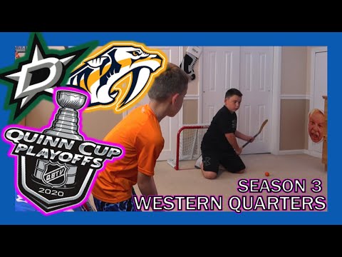 KNEE HOCKEY SEASON 3 - WESTERN CONFERENCE QUARTER FINALS - STARS / PREDATORS - QUINNBOYSTV
