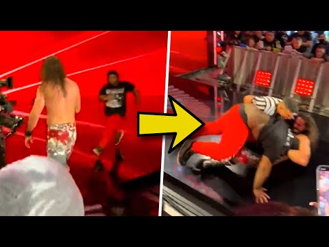 Watch Fan Attack WWE Wrestler Seth Rollins At Monday Night Raw