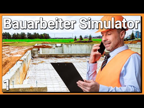 BAUARBEITER Simulator 👷 FUNDAMENT aus ZEMENT #1