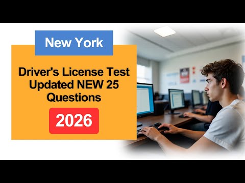 New York Driver's License Test 2026 | Updated NEW 25 Questions Answers