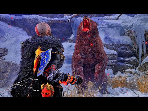 Black Bear Build vs All Story Bosses - GMGOW+ No Damage - God of War Ragnarok - PS5