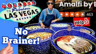 Best New Las Vegas Restaurants: Amalfi by Bobby Flay @ Caesars Palace | Italian Seafood & Steak Vlog