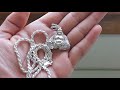 20 Inch Sterling Silver Necklace With K Pendant