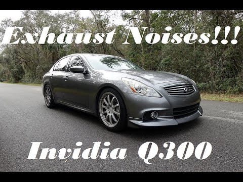 Infiniti G37 - Invidia Q300 & Berk Resonated Test Pipes - Sound Clips and Review