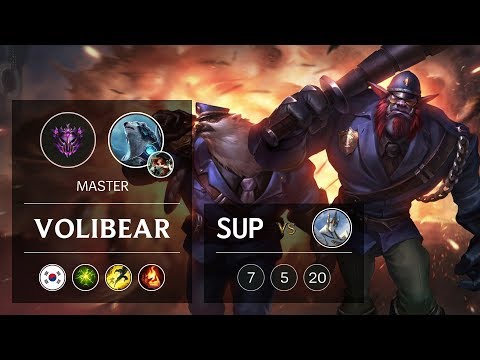 Volibear Support vs Galio - KR Master Patch 9.5