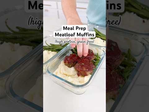 Protein Packed Meatloaf Muffins for Meal Prep! #highprotein #mealprep