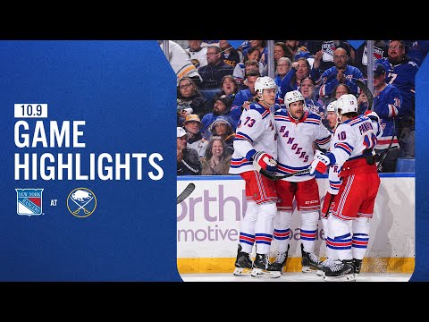 GAME HIGHLIGHTS | 2025-26: New York Rangers at Buffalo Sabres (10/9/25)
