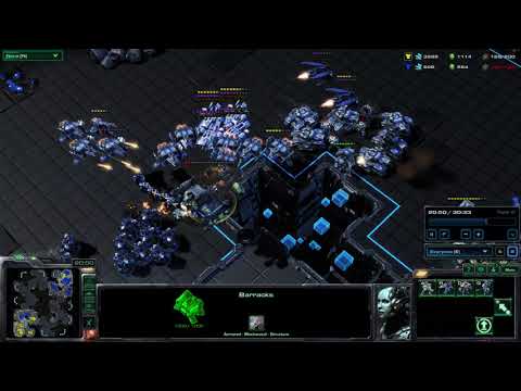 StarCraft II TvT first time winning Very Hard AI - Battlecruisers!!