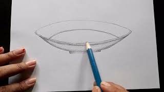 How To Draw A Plate Step By Step || Plate Drawing || Pencil Sketch || Art And Craft ||