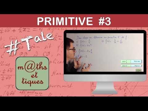 Calculate a primitive (3) - Terminale