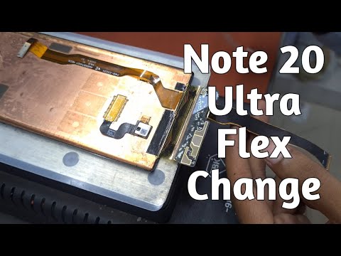 SAMSUNG NOTE 20 ULTRA FLEX CHANGE l BLANK DISPLAY REPAIR l HOW TO CHANGE FLEX