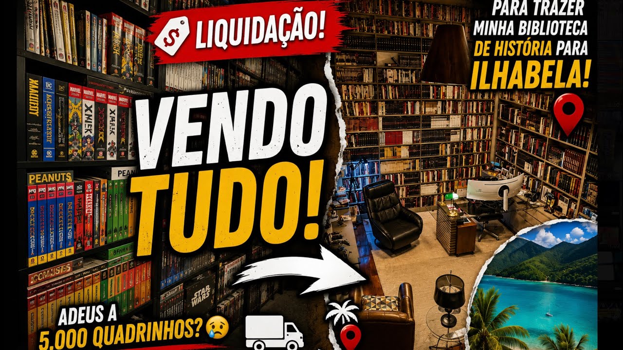 VENDO TUDO! Por que estou liquidando minha coleção de HQs?