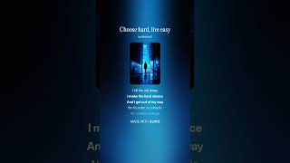 Choose Hard, Live Easy | Dark Motivational Pop Anthem