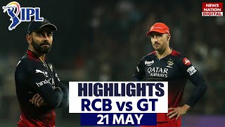 Bangalore Vs Gujarat Full Match Highlights: GT vs RCB Highlights | Today Full Match Highlights