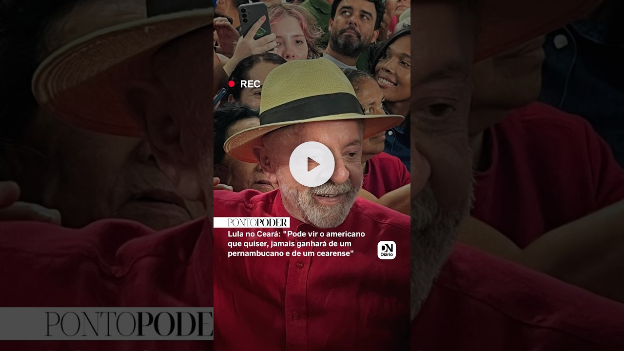 Imagem da notícia Lula no Ceará: 'Pode vir o americano que quiser, jamais ganhará de um pernambucano e de um cearense'