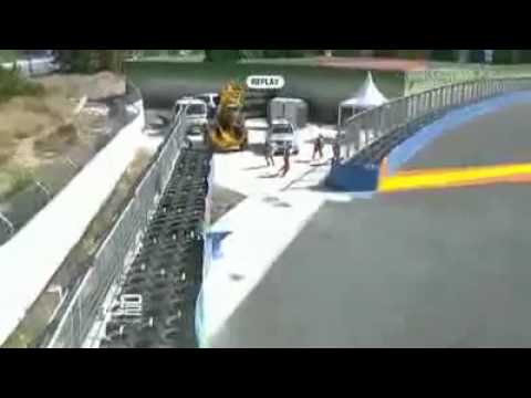 GP2 Valencia 2010 Josef Kral Huge Airborne Crash