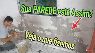 SUA PAREDE ESTÁ DESCASCANDO? VEJA O QUE EU FIZ...