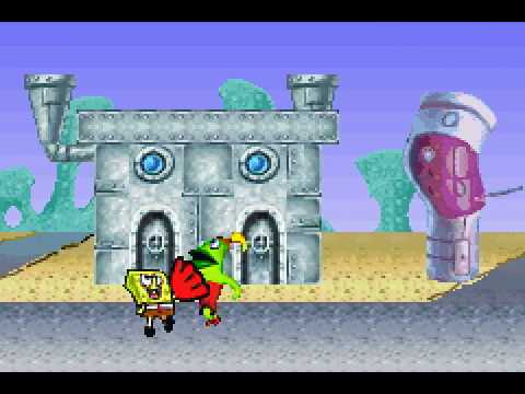 Game Boy Advance Longplay [165] SpongeBob SquarePants: SuperSponge