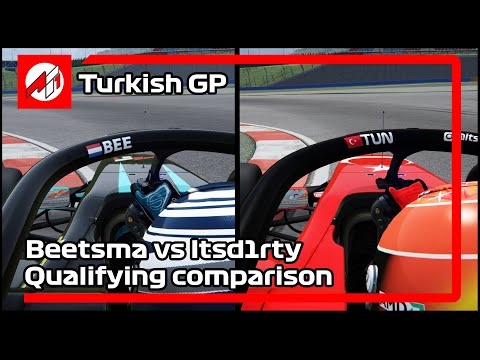 AF1 Season 4 Round 7 - Turkish GP - Qualifying comparison