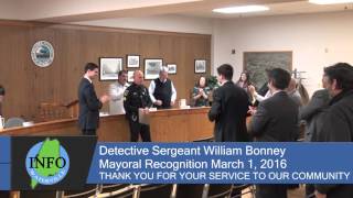 Detective William Bonney Mayoral Recognition March 1, 2016