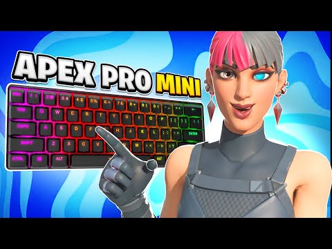 Trying the **FASTEST** Keyboard in Fortnite! (Apex Pro Mini)