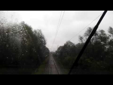 Hidasnémeti - Kassa vasútvonal 1. része a 361 - 001 mozdony vezető fülkéből