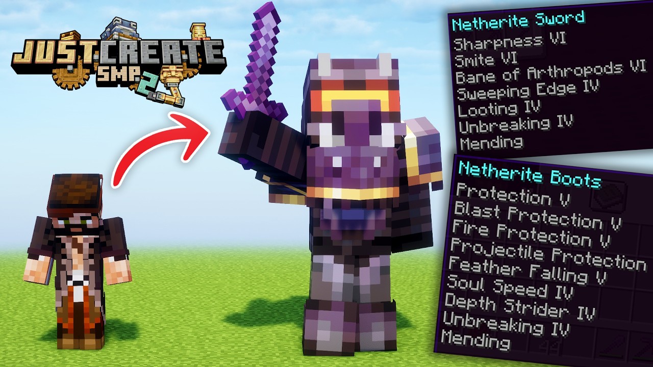 I got GOD ARMOUR in Create Mod! Just Create 2: Ep 14