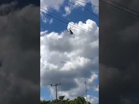 #ALMOMENTO | Se desploma helicóptero de la Marina en Centla, Tabasco.