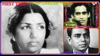 LATA JI-Film:SAVERA-1958-HAYE MERI TAQDEER(First