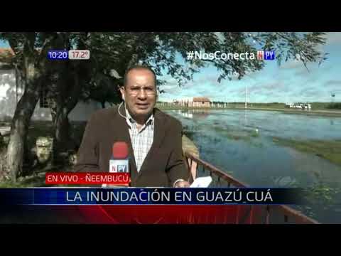 La inundación en Guazú Cuá