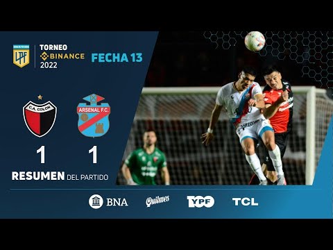 #TorneoBinance | Fecha 13 | resumen de Colón - Arsenal