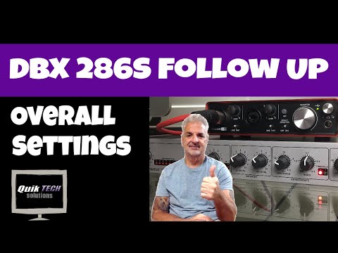 DBX 286S Follow Up