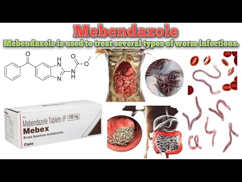 Mebendazole 100 mg tablet (mebentel ), treatment: parasitic ...